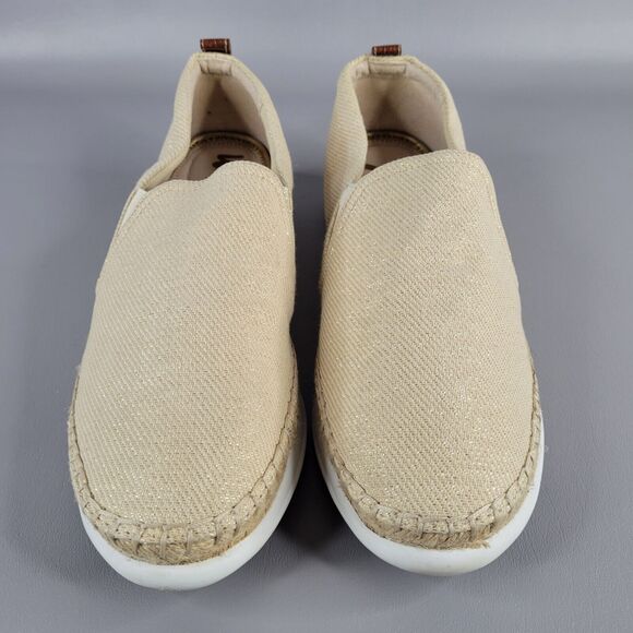 Sam Edelman Kassie Espadrilles Womens Size 10 M Slip-On Natural metallic weave - Picture 7 of 15